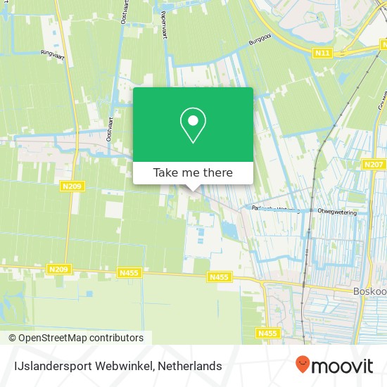 IJslandersport Webwinkel, Voorweg 95 kaart