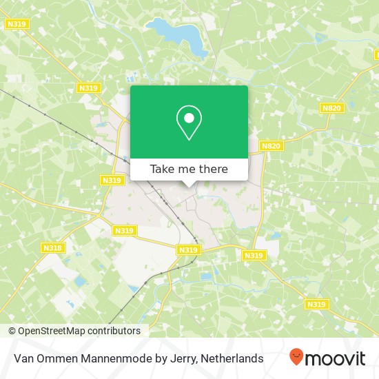 Van Ommen Mannenmode by Jerry, Wooldstraat 36 kaart