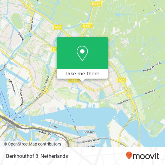 Berkhouthof 8, 1023 VV Amsterdam kaart
