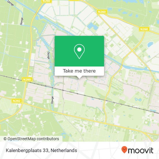 Kalenbergplaats 33, 5043 RV Tilburg kaart