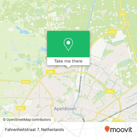 Fahrenheitstraat 7, 7316 KT Apeldoorn kaart