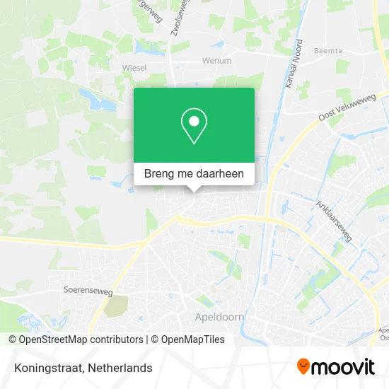 Koningstraat kaart
