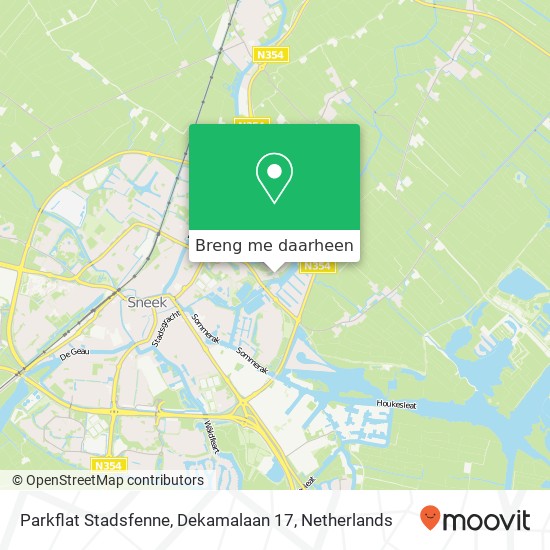 Parkflat Stadsfenne, Dekamalaan 17 kaart