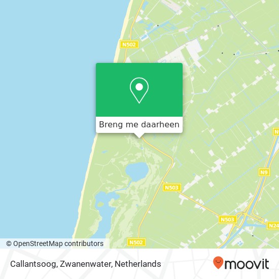 Callantsoog, Zwanenwater kaart