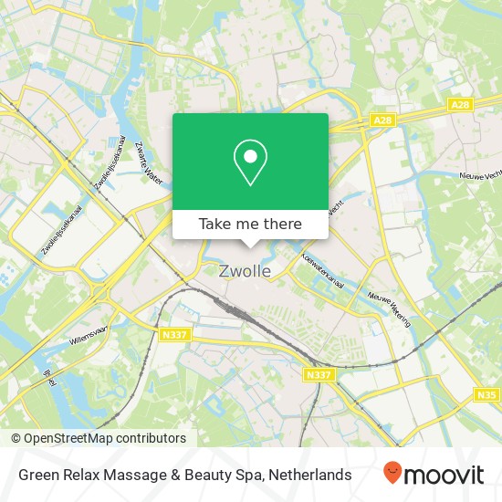 Green Relax Massage & Beauty Spa, Nieuwe Markt 24 kaart