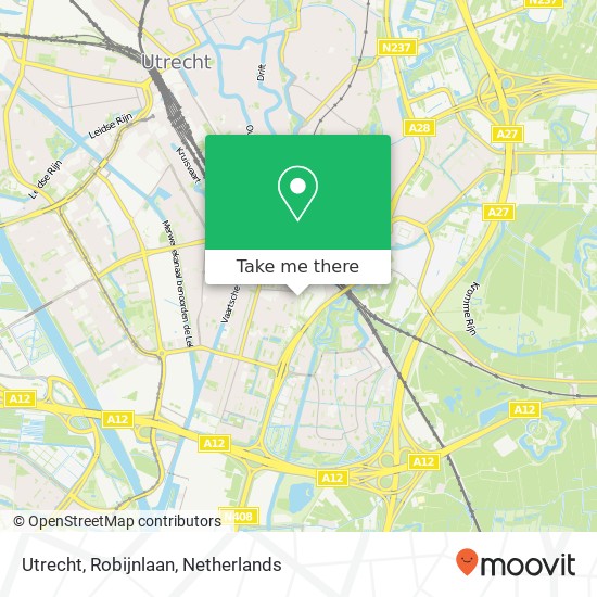 Utrecht, Robijnlaan kaart