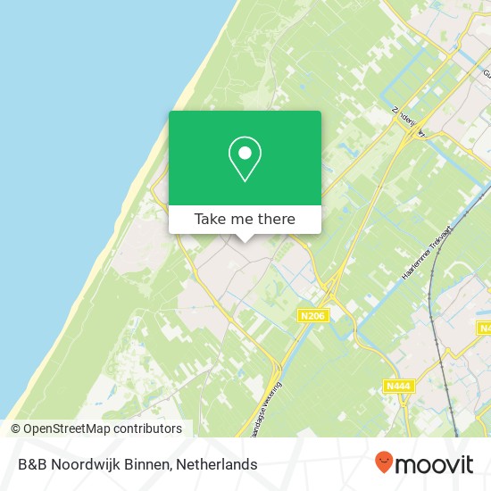 B&B Noordwijk Binnen, Wilhelminastraat kaart