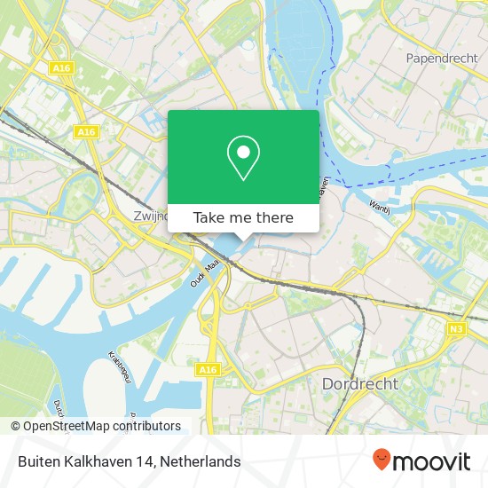 Buiten Kalkhaven 14, 3311 JE Dordrecht kaart