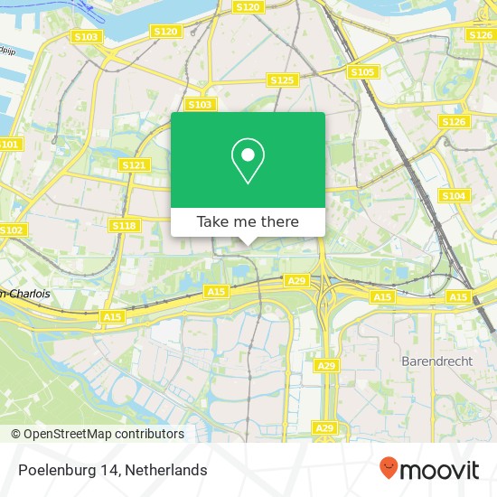 Poelenburg 14, 3085 KT Rotterdam kaart