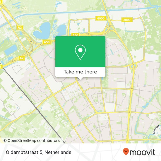 Oldambtstraat 5, 5628 BD Eindhoven kaart