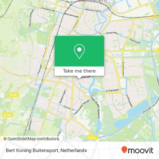 Bert Koning Buitensport, Jan van Goyenstraat 18 kaart