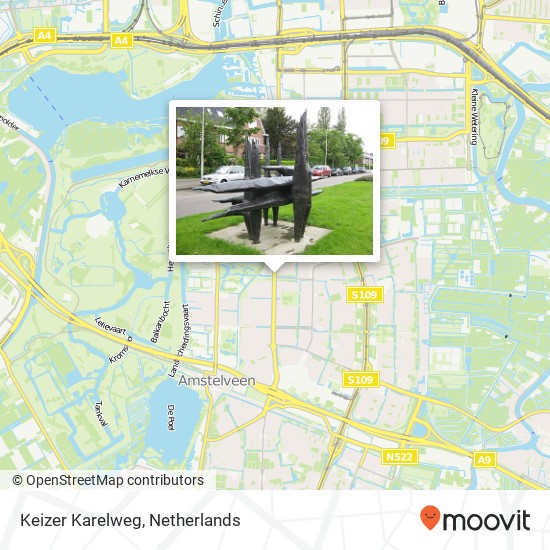 Keizer Karelweg, 1181 EJ Amstelveen kaart