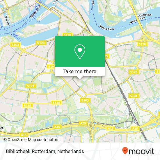 Bibliotheek Rotterdam kaart