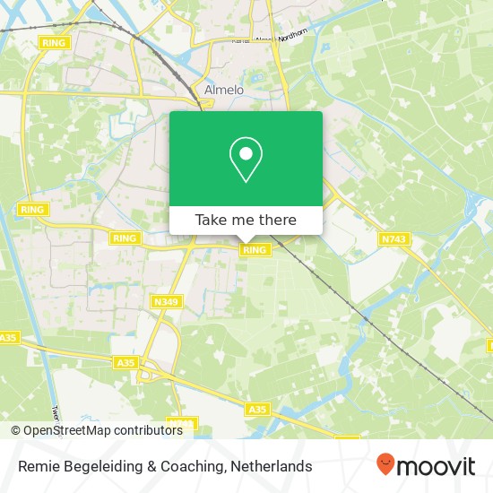 Remie Begeleiding & Coaching, Springerstraat kaart