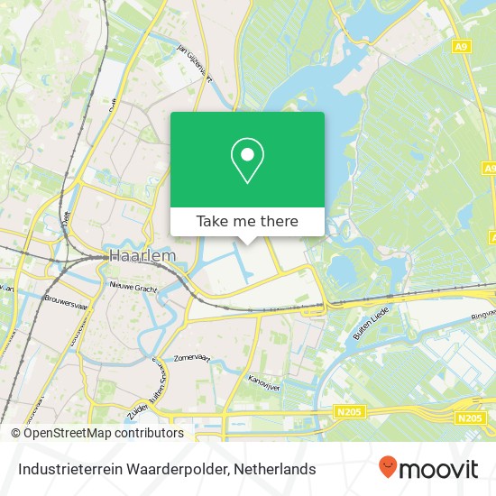 Industrieterrein Waarderpolder kaart
