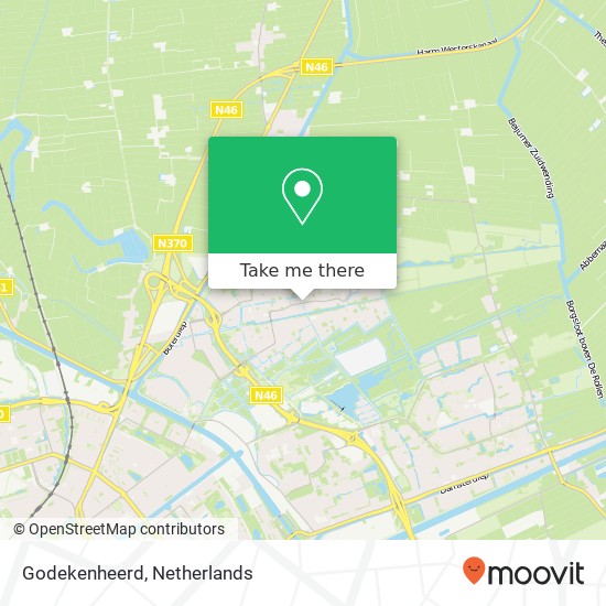 Godekenheerd, 9736 Groningen kaart