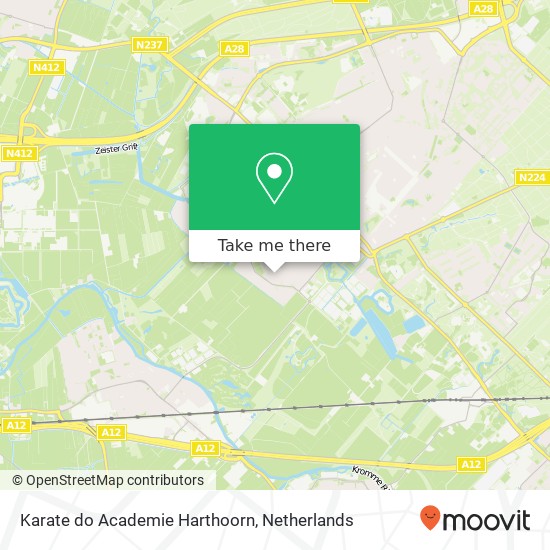 Karate do Academie Harthoorn, Couwenhoven 6419 kaart