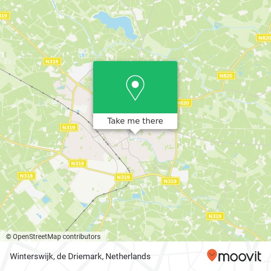 Winterswijk, de Driemark kaart