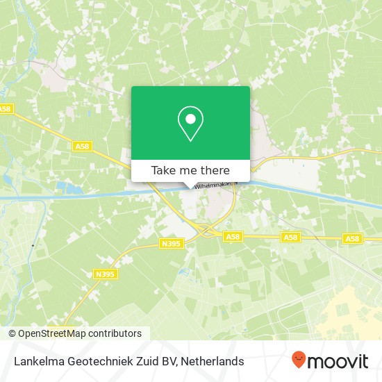 Lankelma Geotechniek Zuid BV, Moorland 4A kaart