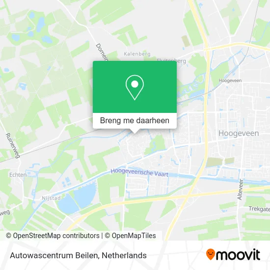 Autowascentrum Beilen kaart