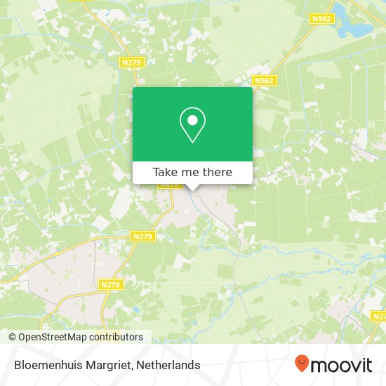 Bloemenhuis Margriet, Dorpstraat 8A kaart