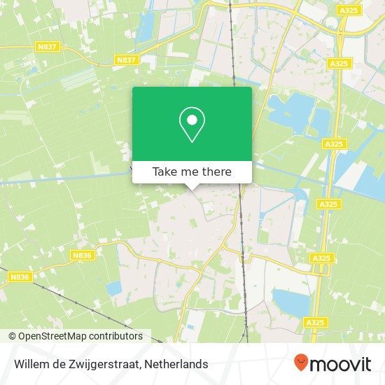 Willem de Zwijgerstraat, 6661 NE Elst kaart