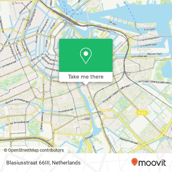 Blasiusstraat 66III, Blasiusstraat 66III, 1091 CV Amsterdam, Nederland kaart