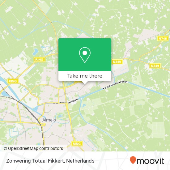 Zonwering Totaal Fikkert, Ootmarsumsestraat 281 kaart