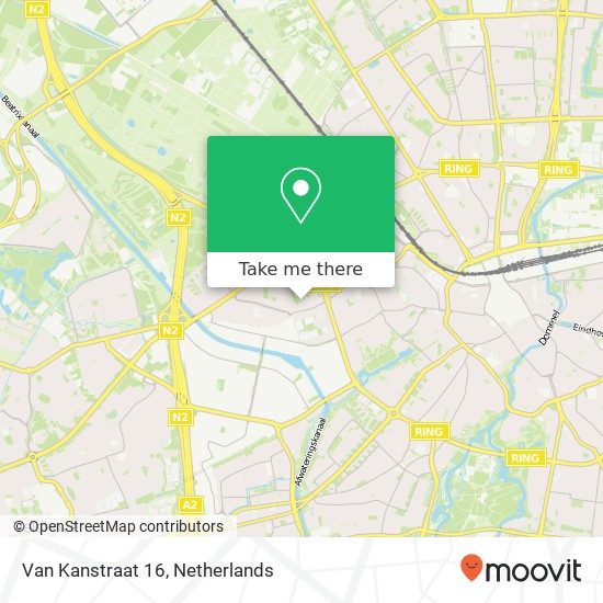 Van Kanstraat 16, 5652 GA Eindhoven kaart