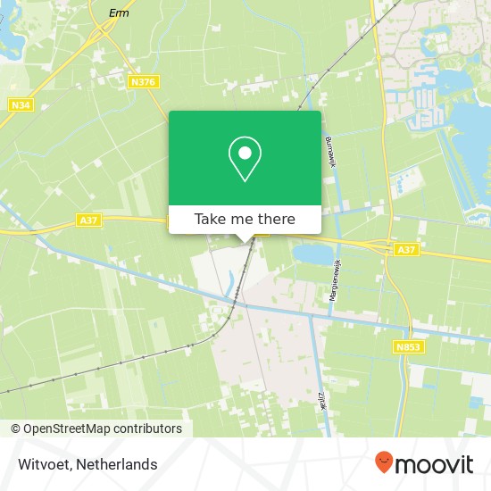 Witvoet, Bedrijvenweg 1 kaart