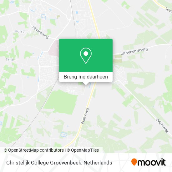 Christelijk College Groevenbeek kaart