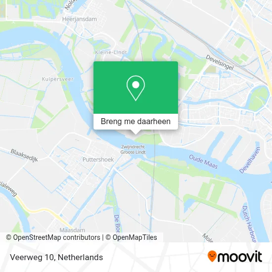 Veerweg 10 kaart