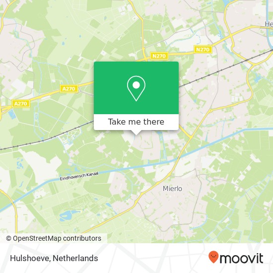 Hulshoeve, 5708 Helmond kaart
