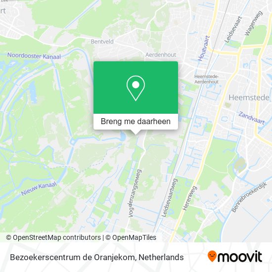 Bezoekerscentrum de Oranjekom kaart