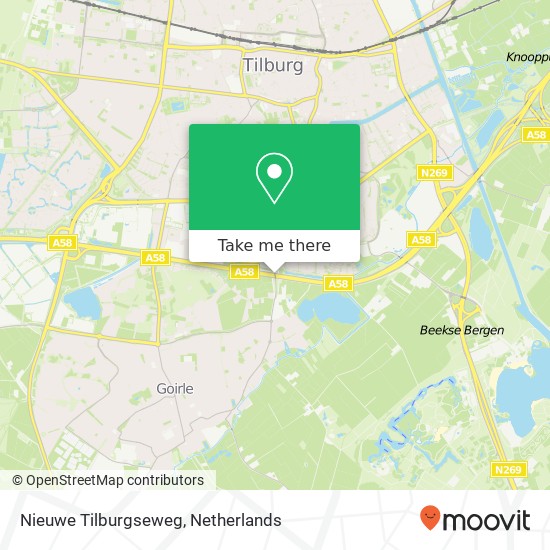 Nieuwe Tilburgseweg, 5022 Tilburg kaart