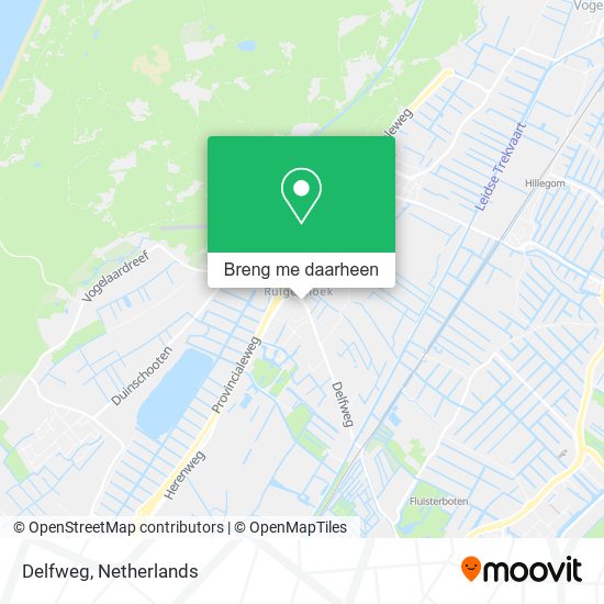 Delfweg kaart