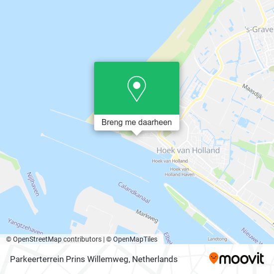Parkeerterrein Prins Willemweg kaart
