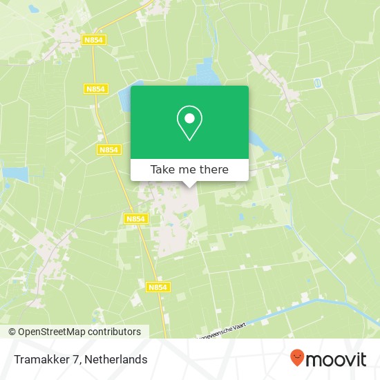 Tramakker 7, 7861 AW Oosterhesselen kaart