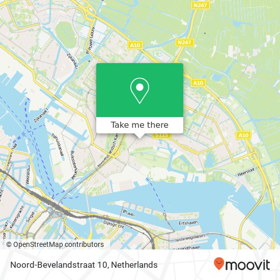 Noord-Bevelandstraat 10, 1025 NR Amsterdam kaart