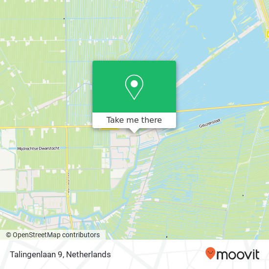 Talingenlaan 9, 3645 GJ Vinkeveen kaart