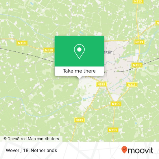 Weverij 18, Weverij 18, 7122 MS Aalten, Nederland kaart