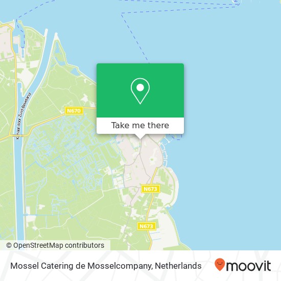 Mossel Catering de Mosselcompany kaart