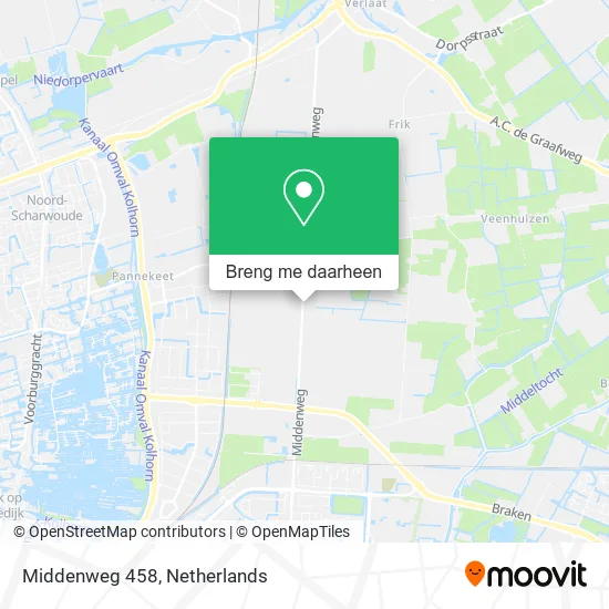 Middenweg 458 kaart
