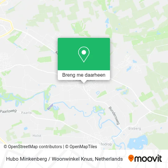 Hubo Minkenberg / Woonwinkel Knus kaart