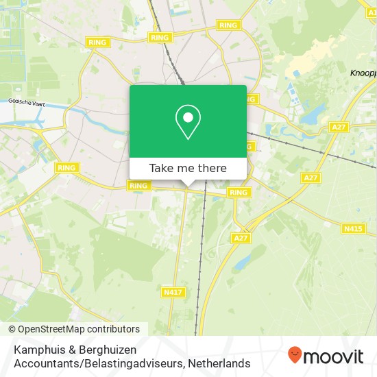 Kamphuis & Berghuizen Accountants / Belastingadviseurs, Utrechtseweg 51 kaart