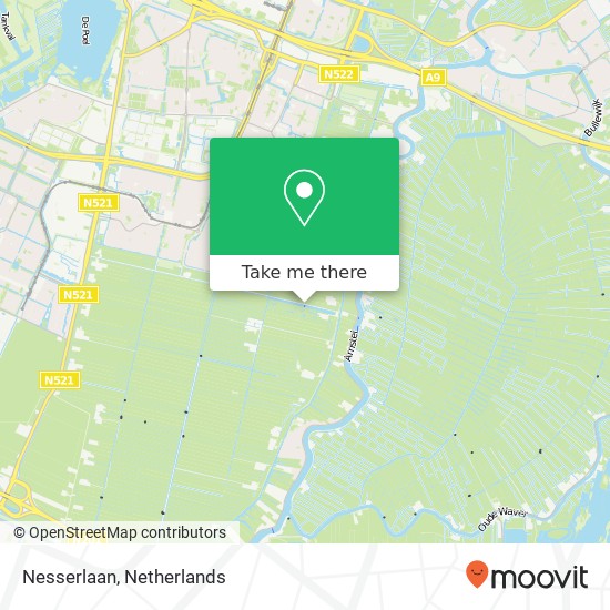 Nesserlaan, 1186 Amstelveen kaart