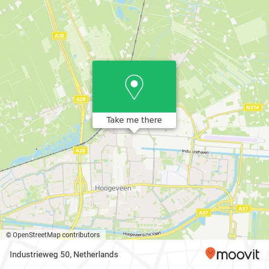 Industrieweg 50, 7902 AB Hoogeveen kaart