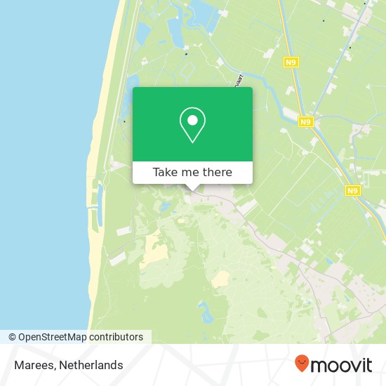 Marees, Heereweg 325 kaart