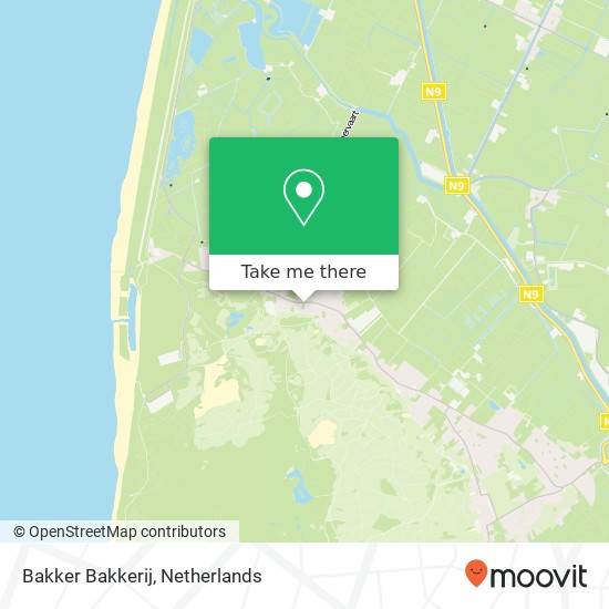 Bakker Bakkerij, Heereweg 293 kaart