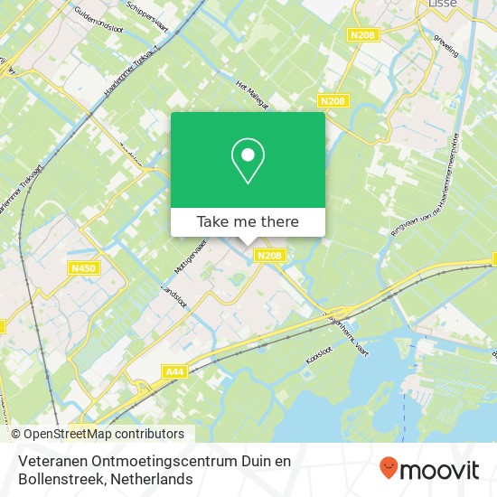 Veteranen Ontmoetingscentrum Duin en Bollenstreek kaart